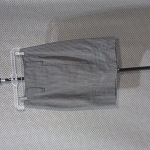 Guess size 26 Grey and Black Blue Sparkle Pinstripe Midi Skirt